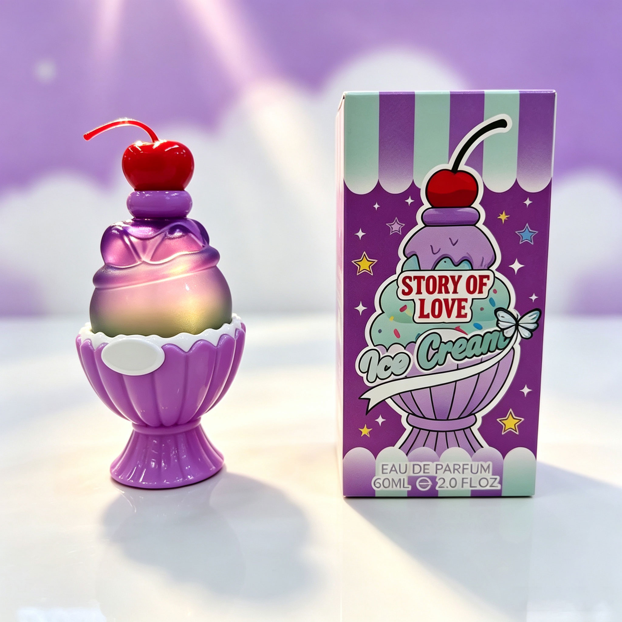Candle Shop - Schattig ijsvormig Eau De Parfum 60ml,