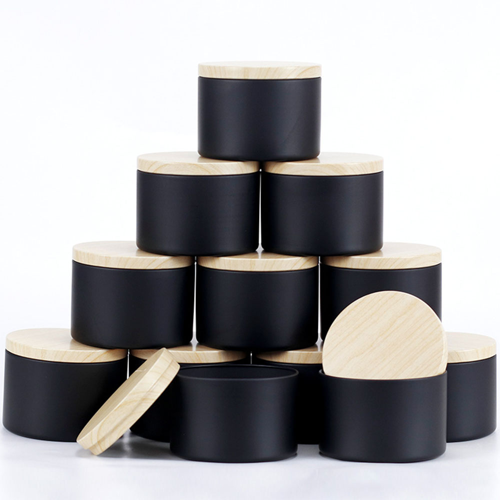 Metal Tin Lid 4Oz - 24 stks 4 oz Zwarte Kaars