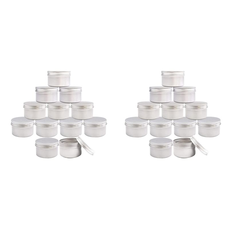 Metal Tin Lid 4Oz - ABJN-24 stuks 4Oz metalen kaarsenblikken voor