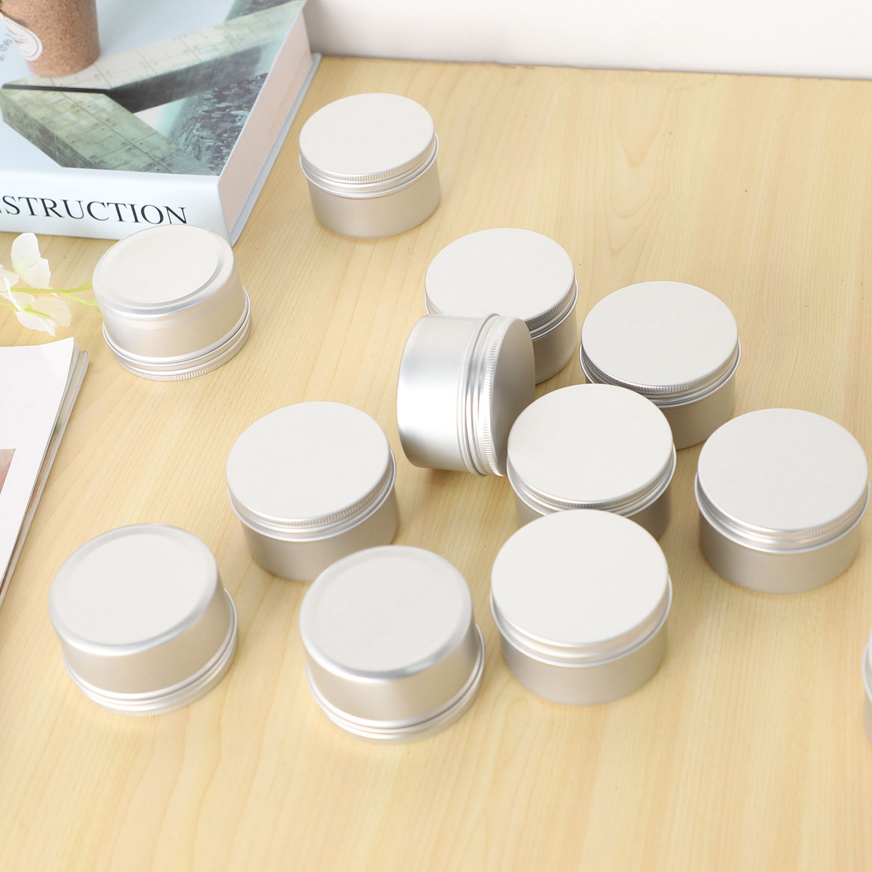 Metal Tin Lid 4Oz - A56P-12 stuks 4Oz metalen kaarsenblikken voor