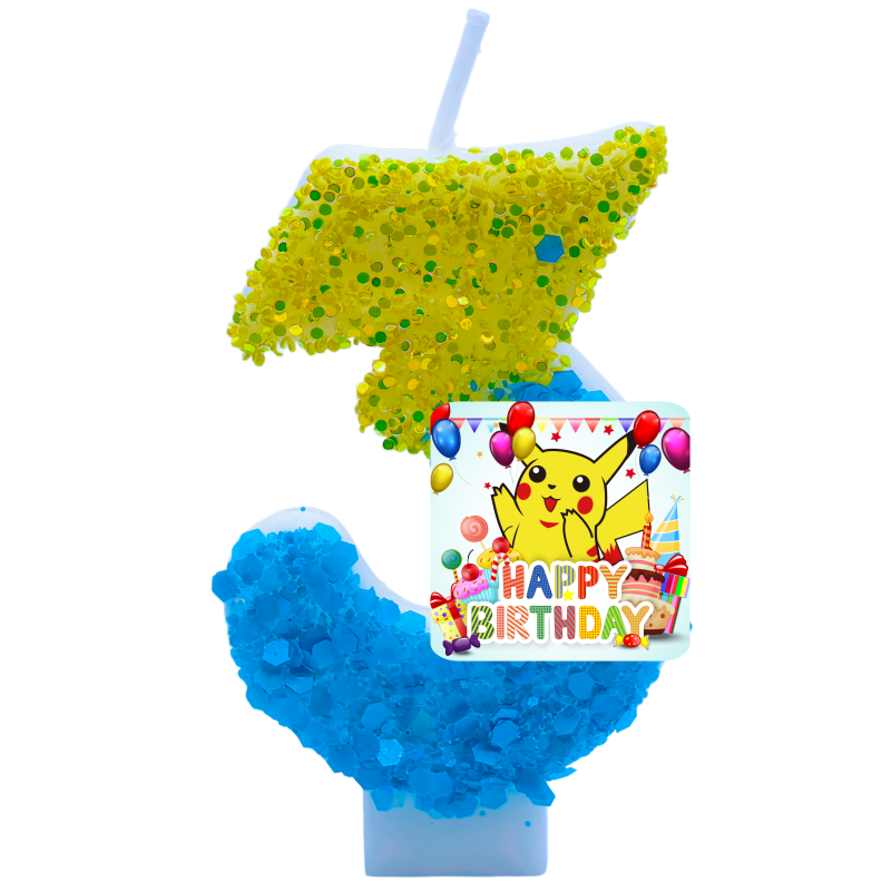Zebra Candle Supplies - Pokemon Monster Pikachu Kaarsen Thema Verjaardag