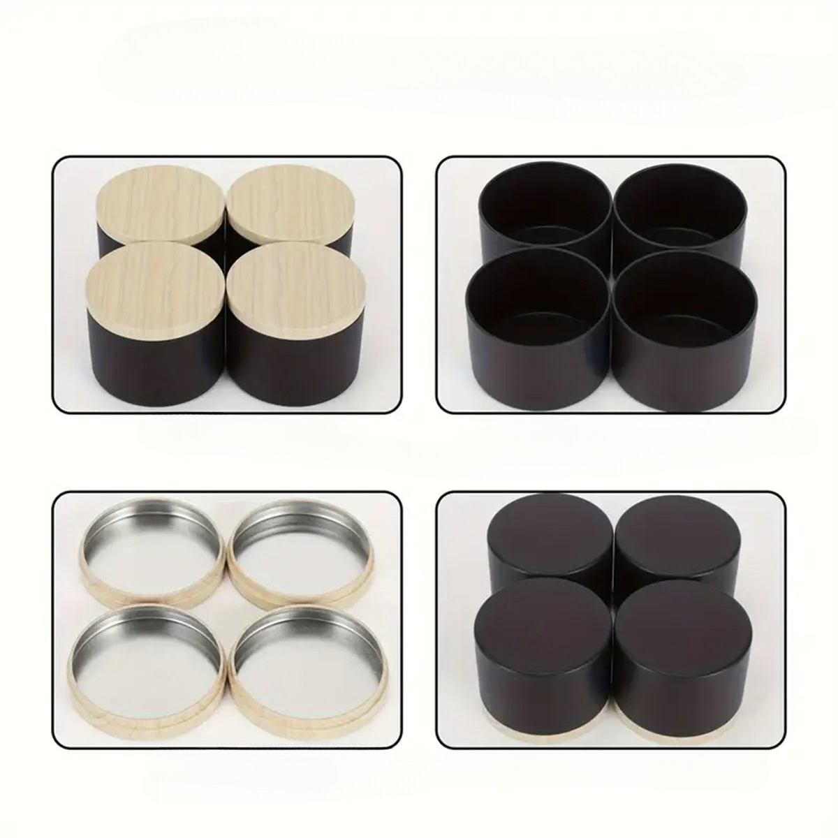 12 Stuks 4 Oz Ronde Metalen Bl - Metal Tin Lid 4Oz recensie en prijs