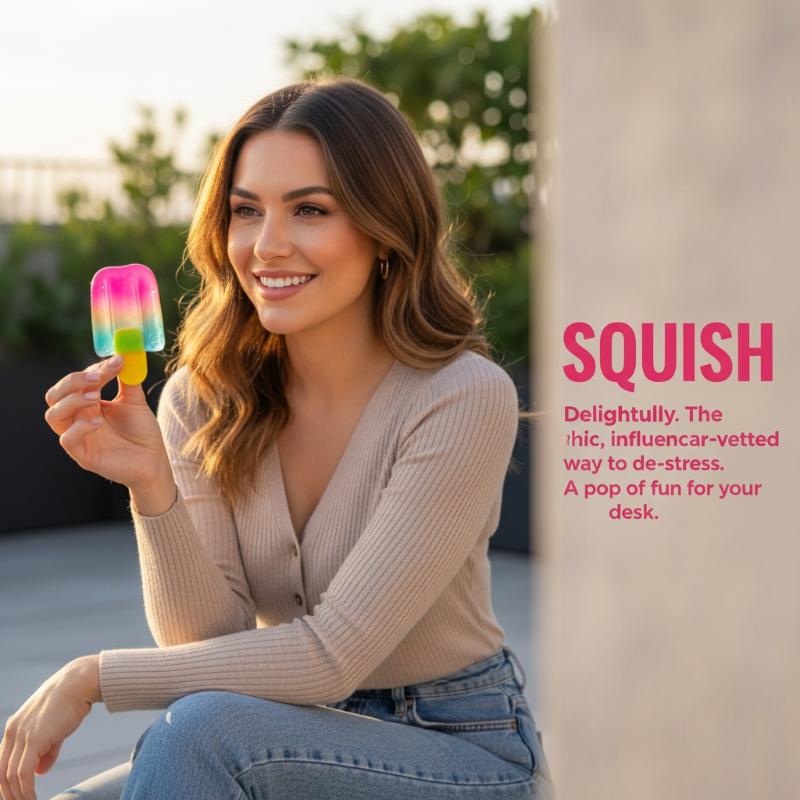 Sensorische Squishy IJsblokje  - Candle Shop recensie en prijs