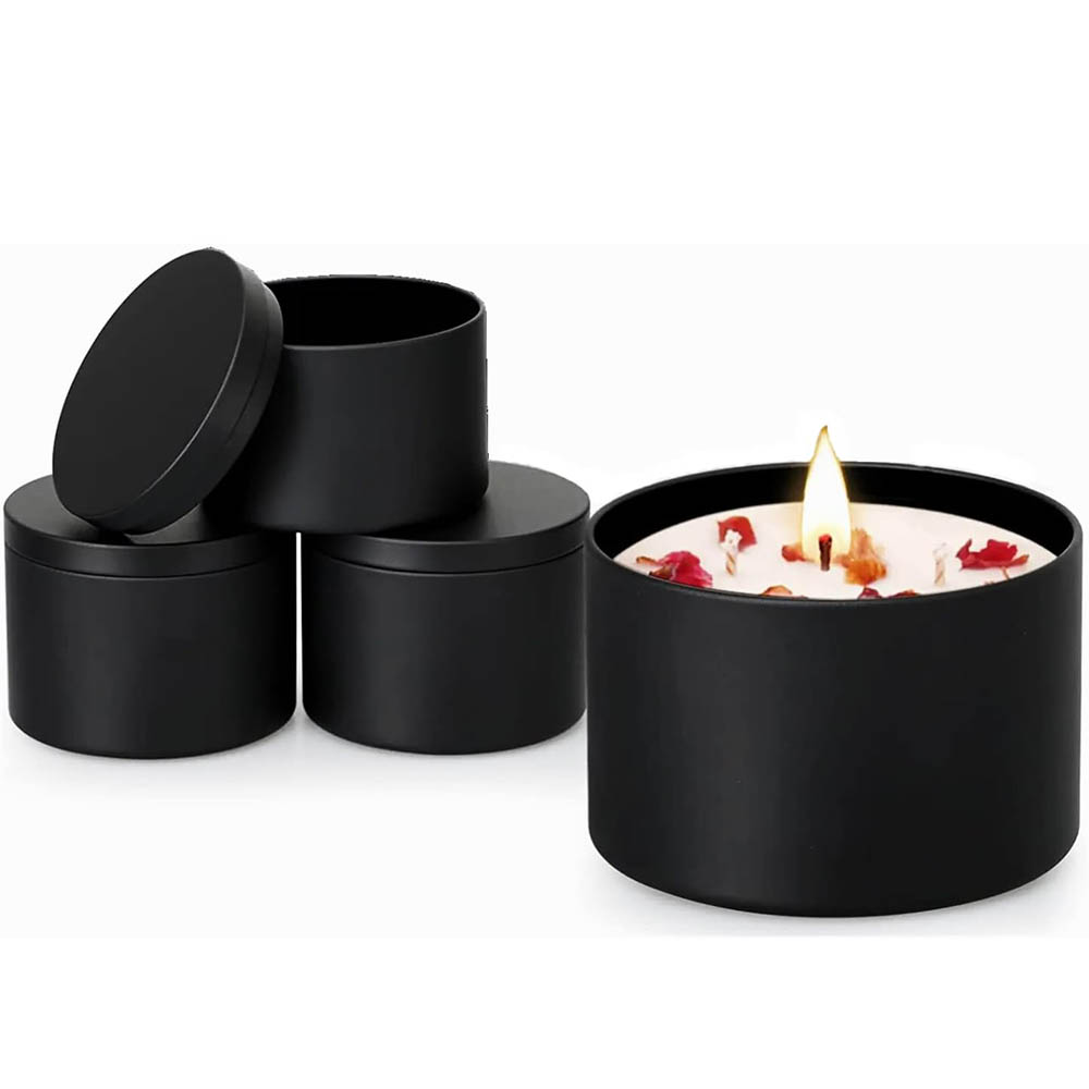 4Oz zwarte kaarsenblikken, kaa - Metal Tin Lid 4Oz recensie en prijs