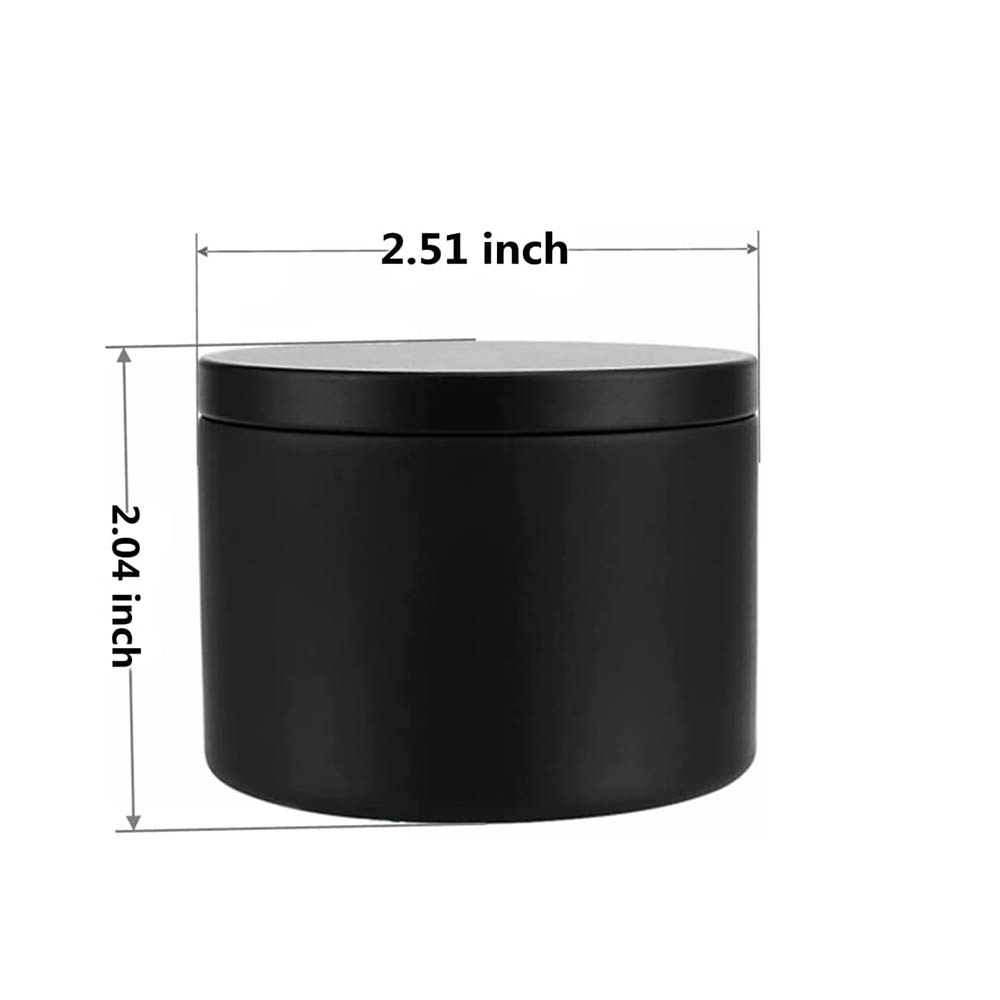 4Oz zwarte kaarsenblikken, kaa - Metal Tin Lid 4Oz recensie en prijs