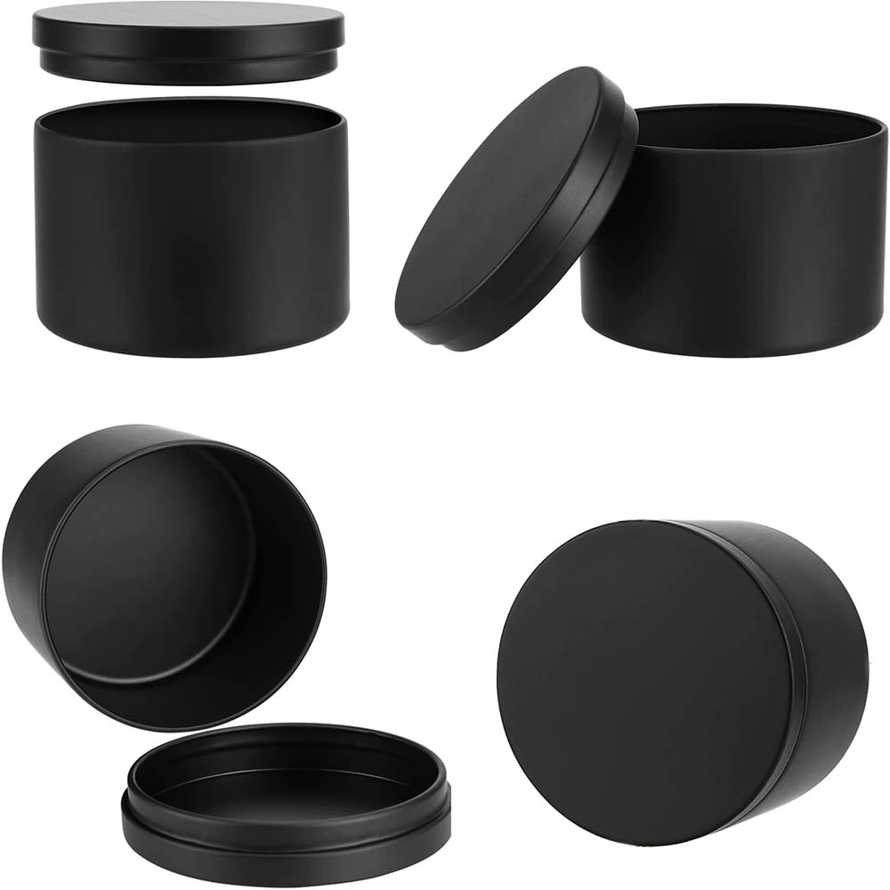4Oz zwarte kaarsenblikken, kaa - Metal Tin Lid 4Oz recensie en prijs